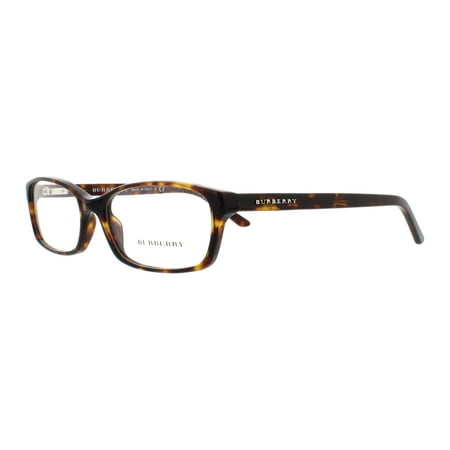 Burberry BE 2073 Plastic Unisex Rectangle Eyeglasses Tortoise 53mm Adult