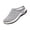 Light Gray, variant on Women's Orthopedic Backless Walking Mules, Grid Knit Mesh Slip On Clogs, Wide Width Lightweight Daily Outdoor Walking Sneakers Gray