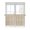 Red, variant on Half Window Curtain 36 Inches Long, Floral Leaves, Window Treatment Curtain Drapes, Country Farmhouse Plant Blossom Herb Small Tier Curtains for Bathroom Over Sink, 27.5"x36", 2 Panels