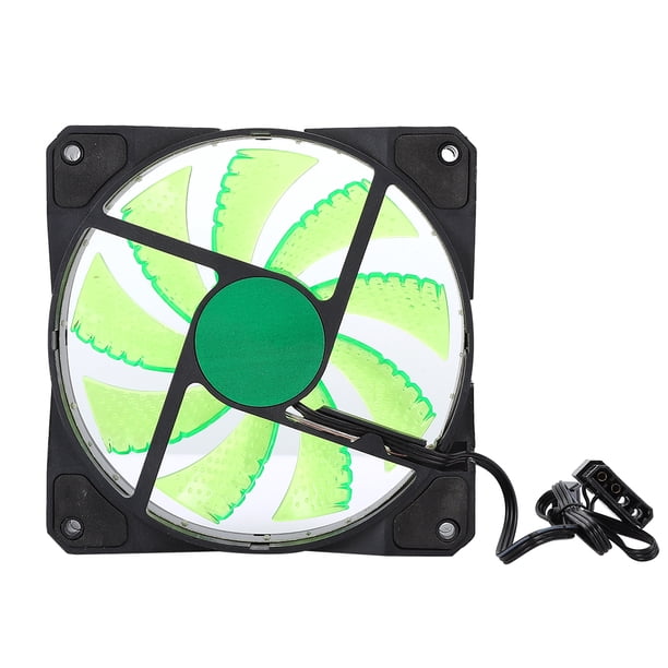 Ventilador de Chasis Computadora Accesorio 3 Cables 15 Luz Mute Cooler PC LED Streamer Colorido 12CM15 Luz Blanca