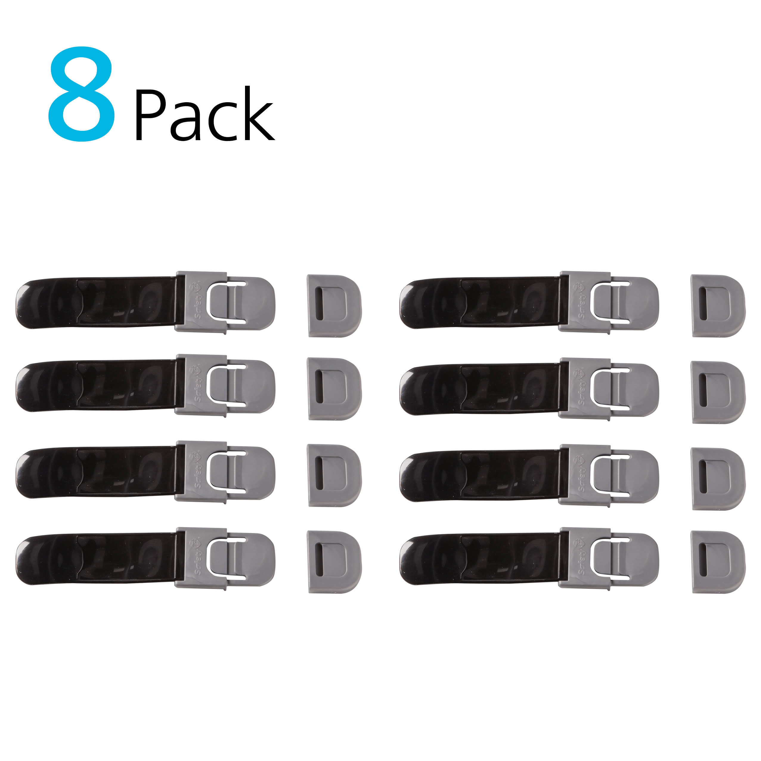 Safety 1ˢᵗ Multi-Purpose Appliance Lock 8pk, Black - image 4 of 12
