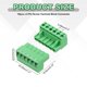 thumbnail image 2 of 10PCS Conectores de Bloque de Terminales de Tornillo de Montaje PCB de 6 Pines 5.08mm/0.2 pulgadas, 2 of 5