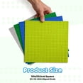 thumbnail image 6 of 4 Pack Building Baseplates 10"x10" (32x32 Studs) Boards to Build on - Anti-Warping Thick Foundation in Blue, Green, Grey - Compatible with All Major Brands, 6 of 6