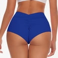 thumbnail image 4 of Kedxroy Women's Cross High Waisted Bikini Bottoms Full Coverage Swimsuit Bottoms(Blue,M), 4 of 7