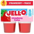 thumbnail image 1 of Jell-O Collations de Gélatine Réfrigérées, Fraise, Coupelle, Sans Caséine, 4x89g, 1 of 15