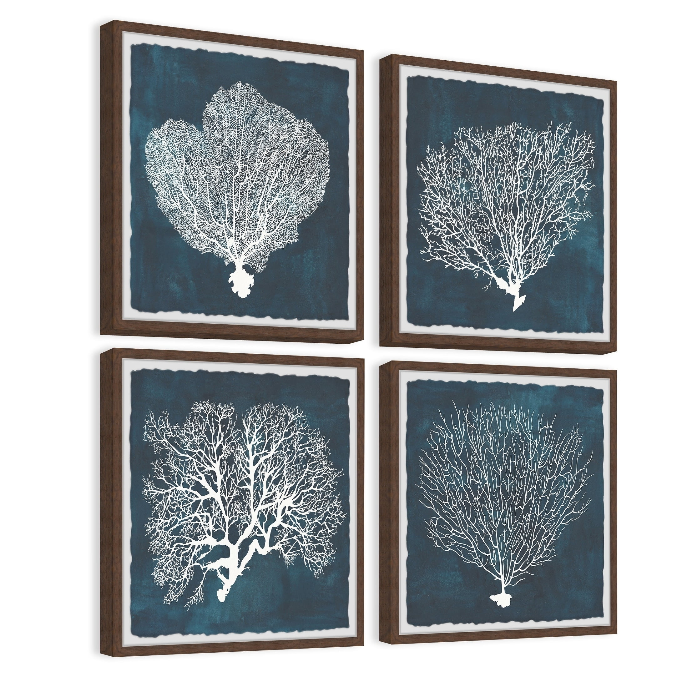 Marmont Hill Inverse Sea Fan V Quadriptych
