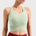 thumbnail image 5 of FNFYFH Womens Tank Tops with Built-in Bra Sleeveless Racerback Shirts Casual Ribbed Fitted Workout Tops, 5 of 10