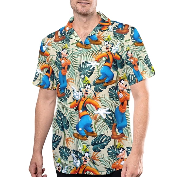 Disney Goofy Hawaiian Shirt, A Goofy Movie Shirt, Goofy Hawaii Tee, Goofy Floral Tropical Shirt, Kid Adult Goofy Shirt, Birthday Gift