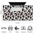 thumbnail image 5 of Long Mouse Pads for Desk,White Cow Black Spot Head Pattern Desk Mats on Top Of Desks, Desk Mouse Pad Extra Large with 3mm Non-Slip Base and Stitched Edge for Gaming,Office,Work,Home 47.3"x23.6", 5 of 6