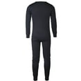 thumbnail image 3 of SLM Men's Two Piece Fleece Thermal Underwear Set Long Johns Top and Bottom Gift, 3 of 3
