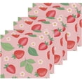 thumbnail image 2 of Coolnut Strawberry and Daisy Washcloths Towels, Highly Absorbent and Soft Cotton Face Cloths, 2 Pack Quick Dry Wash Cloths - 12 X 12 Inches Washcloth Gift, 2 of 7
