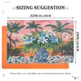 thumbnail image 6 of Yayeee Doormat for Inside 20"x32" Absorbent Low-Profile Washable Non-Slip Rubber Backed Entryway Rug, Blue Flowers, 6 of 8