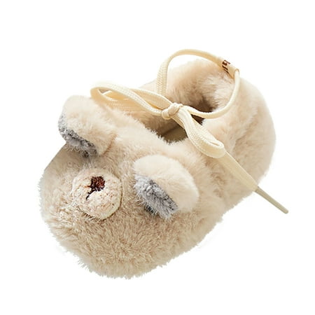 

Youmylove Baby Toddler Shoes Fleece Warm Booties Shoes Fashion Printing Non-Slip Breathable Boots Baby Footwear