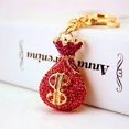 thumbnail image 2 of Dollar Symbol Shape Keychain Keyring Sparkling Crystal Rhinestones Key Chain Creative Gifts Accessories, 2 of 5