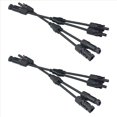 thumbnail image 1 of 4x para Conector de Panel Solar Conector de 3 Vías Tipo y Conexión Paralela de Panel Solar Conector Impermeable Conector 2 A 1, 1 of 5
