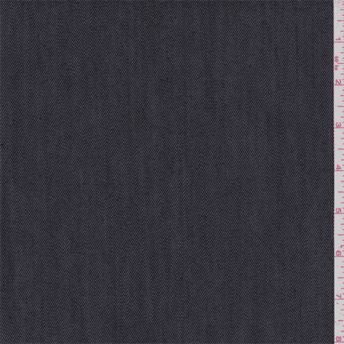 Dark Navy Blue Denim, Fabric Sold By the Yard