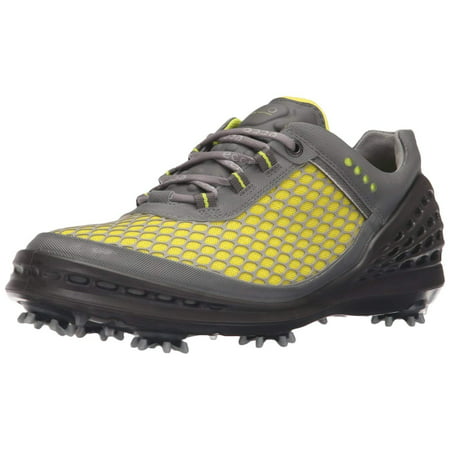ECCO Men's Cage Sport Golf Shoe, Lime Punch/Grey, 41 EU/7-7.5 M