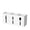 White, variant on Utensil storage box for Kitchen Counter, Plastic Silverware Organizer Pen Holder for Desk, 3 Compartments Flatware Caddy for Knife Spoon Fork
