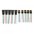 thumbnail image 2 of 5 Sets 1/2/3 Pin Car Waterproof Electrical Connector Plug Socket Kit With Wire Cable, 2 of 8