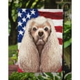 thumbnail image 3 of American Cocker Spaniel American Flag Garden Flag, 3 of 3