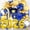 Blue-gold-white, variant on Graduation Balloons Garland Arch Kit, Graduation Balloon Class of 2026, Green and Black White Balloons with Foil Balloon for Class of 2026 Party Decor