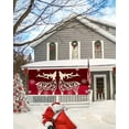 thumbnail image 5 of Christmas Garage Door Banner Cover 6 x 13 ft, Christmas Elk Snowflake Red Christmas Garage Door Decorations Holiday Christmas Backdrop Decor for Winter New Year Xmas Party, 5 of 6