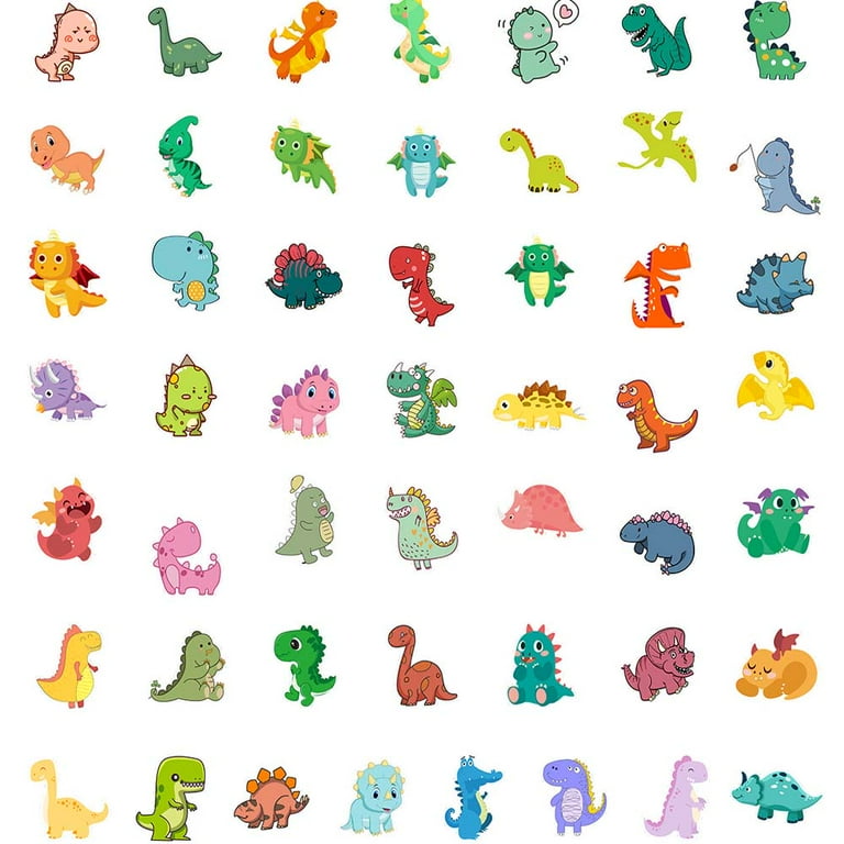 200 Pcs Dinosaur Stickers For Kids | Waterproof Vinyl Sticker Pack For Water Bottles & Laptops
