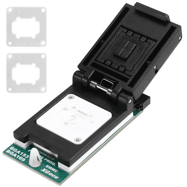Para Adaptador de Programador T76, Conector de Grabación EMMC BGA153/BGA169 V2.0, Soporte de Sonda de Doble Cabezal