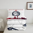 thumbnail image 5 of Erosebridal Basketball City Comforter,Basketball Bedding Queen,Sports Fan Gift Bedding Comforter Sets,Ball Game Duvet Insert with 2 Pillowcases Ultra Warm,Washington, 5 of 6