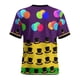 thumbnail image 5 of Xuyuer Women's Carnival Printed Round Neck Solid Color Short Sleeve Casual Loose T-Shirt, 5 of 8
