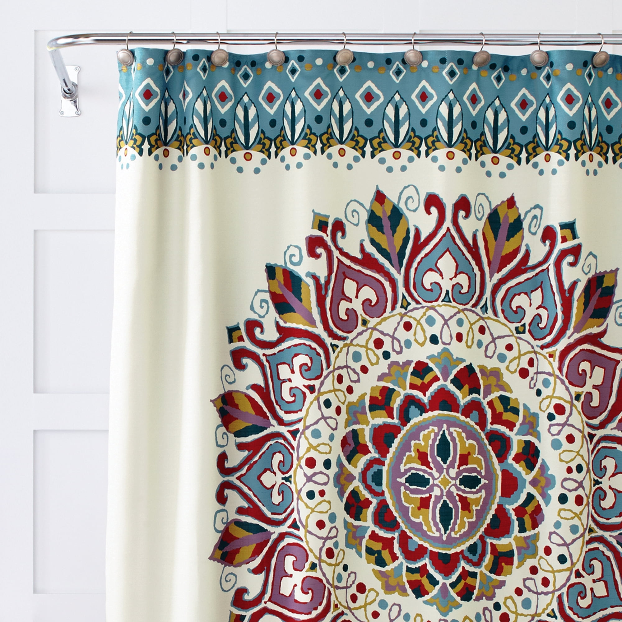 Better Homes & Gardens Medallion Fabric Shower Curtain
