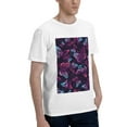 thumbnail image 2 of Bingfone Purple Butterfly Men'S Loose Fit Short-Sleeve Pocket T-Shirt, 2 of 7