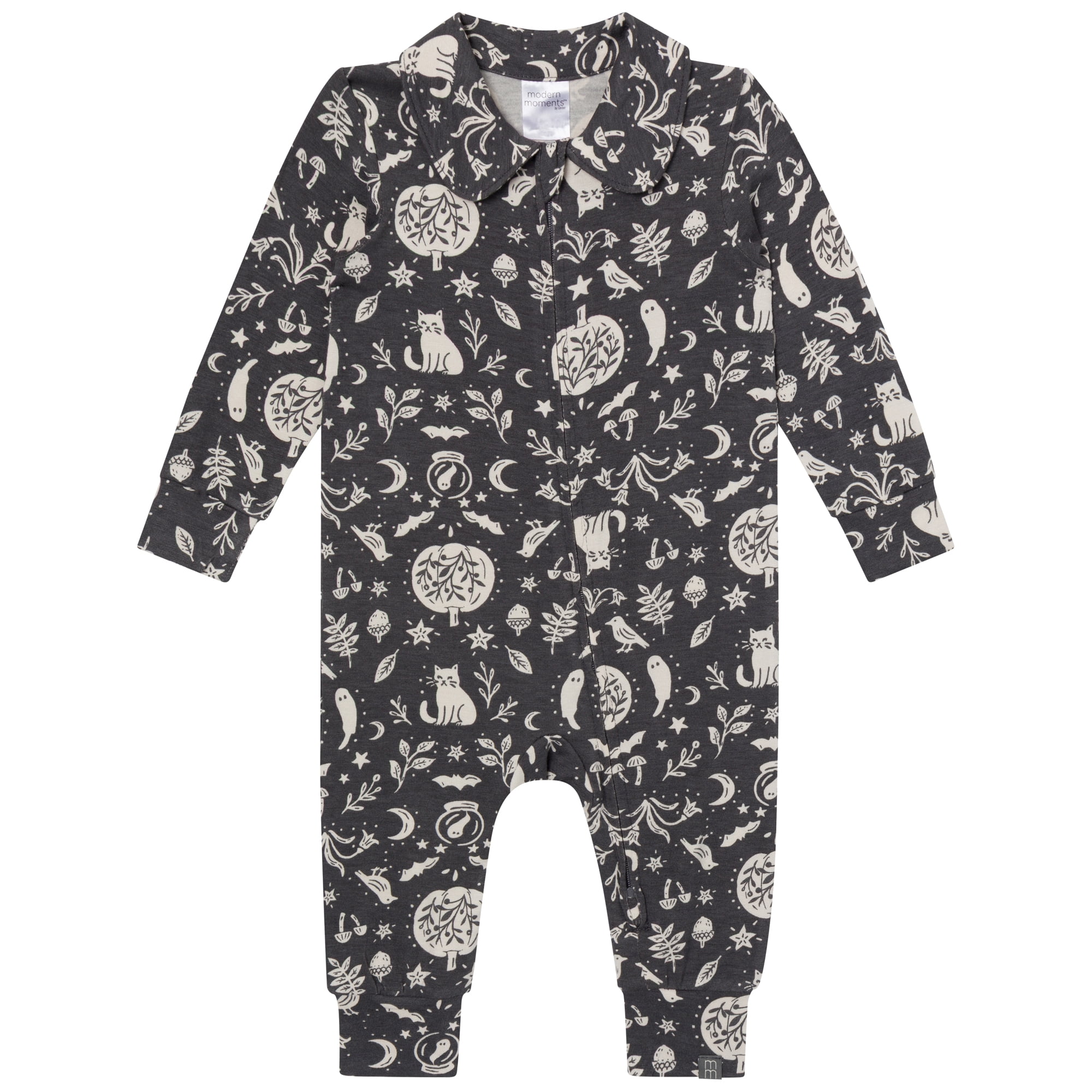 Modern Moments by Gerber Baby Boy Two-Way Zip Viscose Halloween Peter Pan Coverall, Sizes Newborn - 24 Months