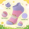 thumbnail image 2 of EALLCO Kids Ankle Socks 12 Pairs Cushioned Moisture-wicking Boys Girls Socks, 2 of 6
