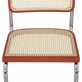thumbnail image 6 of Breuer Chair Company Marcel Breuer B32/S32 Cesca Cane Cantilever Side Chair w/ Chrome Frame & RAL 8004 Copper Brown Wood (Made in Italy) by Furnish Theory, 6 of 12