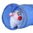 thumbnail image 4 of Cat Tunnel - 2-Color Kitten Playing Tube With Tinkle Bell And Plush For Pet Entertainment, Cat Tunnel Toy, 4 of 7
