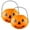 Orange-B, variant on Halloween Decor - Party Balloon - 2X Halloween Candy Buckets - Halloween Decorations Two Half In One Pumpkin Barrel Big Medium and Small Size Pp Material Candy Bag Props.