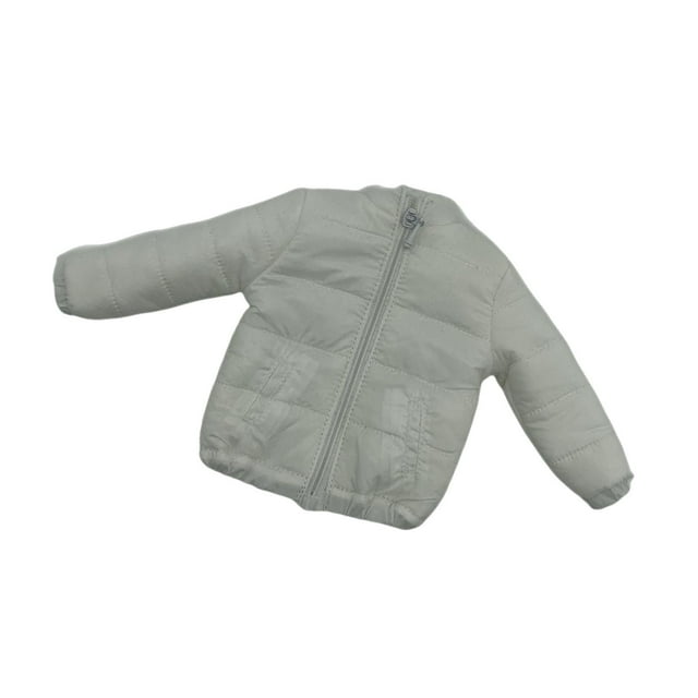 Vogacara 1/6 Doll Down Jacket Ropa de diario Vestir para muñeca de 12 pulgadas casas de muñecas Blanco Longitud: 12.3 cm