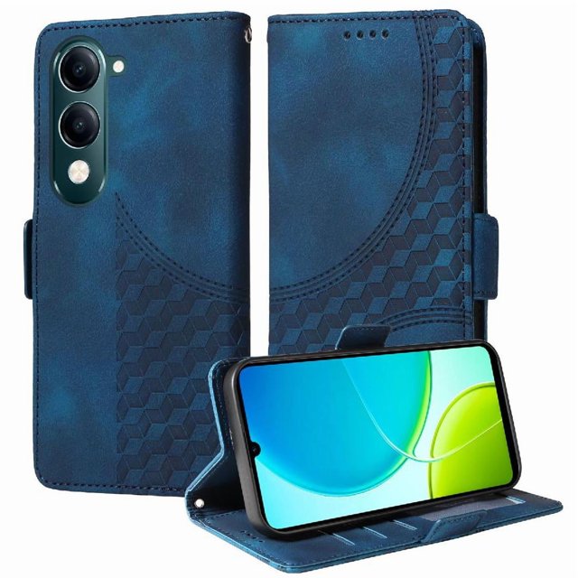 Funda GANGXUN para Vivo Y04 con diseño acolchado elegante, cuero PU, protección total y ajuste preciso