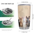 thumbnail image 2 of Taza de viaje Oasisdream, vaso de 600 ml con estampado de conejo, 2 of 6