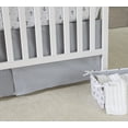 thumbnail image 2 of Nautica Kids Nursery Separates Dust Ruffle with Box Pleats, Solid Grey, Grey, 2 of 3