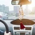 thumbnail image 3 of Estatua de Buda colgante para espejo retrovisor de coche accesorios automotrices loto Universal Rojo, 3 of 8