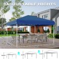 thumbnail image 5 of Qinaqin Premium 10X10 Outdoor Canopy Commercial-Grade Instant Shelter con 3- cm de Alturaeight Ajustable Frame Complete Ground Kit & Carry Bag All- Anchoeather Event Protection, 5 of 5