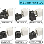 Ceptics Canada to Australia, China, New Zealand Travel Plug Adapter (Type I) - 3 Pack [Grounded & Universal]