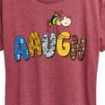 thumbnail image 3 of Peanuts - Aaugh Pattern Charlie Brown - Women's Short Sleeve Graphic T-Shirt, 3 of 6