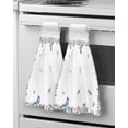 thumbnail image 2 of Easter Tulips Rabbit Watercolor Hand Towels Kitchen Bathroom Hanging Cloth Quick Dry Soft Absorbent Microfiber Towels, 2 of 7
