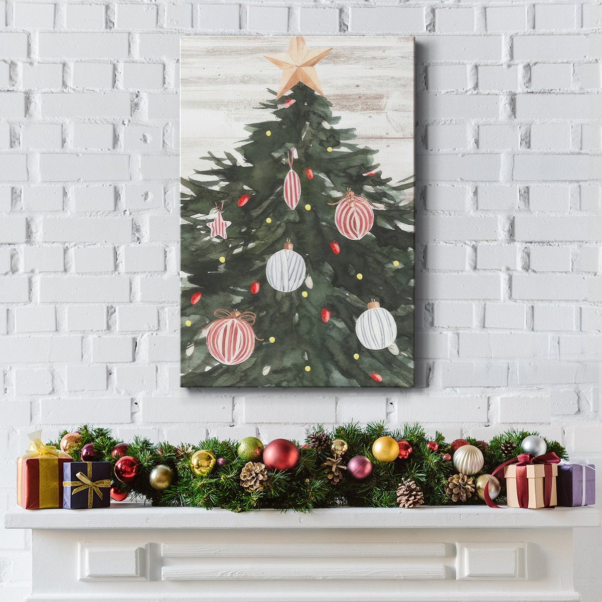 Winter Cardinal Collection B- Gallery Wrapped Canvas