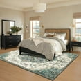 thumbnail image 3 of FairOnly Green 5'x7'Oriental Style Non Slip Area Rug Vintage Medallion Machine Washable Low Pile Indoor Rugs for Bedroom Kitchen Living Room, 3 of 7