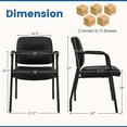thumbnail image 3 of Costway Waiting Room Chair No Wheels Set of 10 with Integrated Armrests  for Reception, 3 of 7