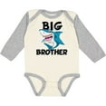 thumbnail image 3 of Inktastic Big Brother Shark Boys Long Sleeve Baby Bodysuit, 3 of 5